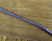 Hand Carved Crochet Hook - Blue Size L