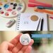 Tiny Art Buttons - Custom badge with original / hand-drawn illustration