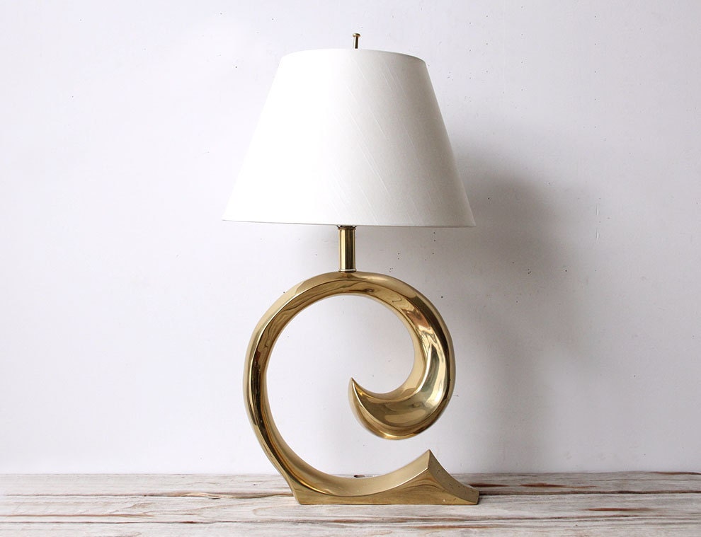 Pierre Cardin Large Glam Brass Lamp.