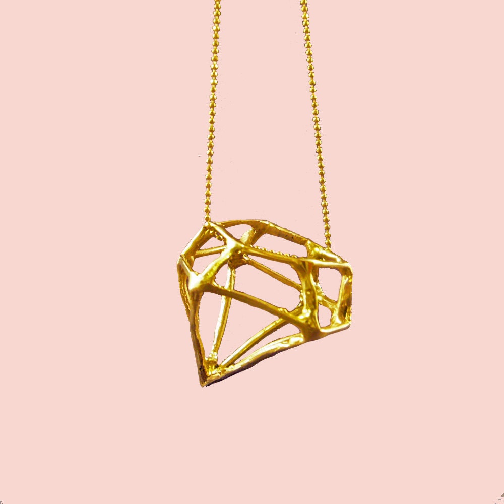 Diamond Cage Necklace