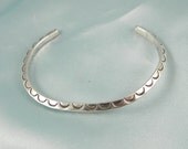 Vintage Native American Sterling Silver Cuff Bracelet