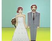 Custom Wedding or Anniversary Cake Topper Couple