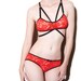 Red Coral Lace 'Veronica' Knickers