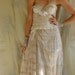 Spindle Bustier Wedding Dress or Formal Gown...  Size Small or Medium... boho fairy free people alternative whimsical fantasy eco friendly