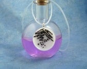 Black Bacteria on White Agar Culture Necklace, Handmade Science Jewelry