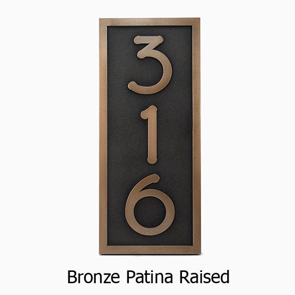 Craftsman, Bungalow, Arts and Crafts 4 House Numbers, Made in USA by Atlas Signs and Plaques