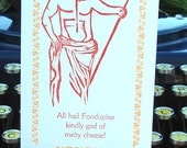 Fondupiter: God of Melty Cheese Card
