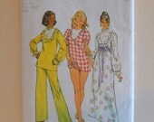 Women's Nightgown, Panties, and Pajamas Size 12 UNCUT Vintage Simplicity 6047 Sewing Pattern