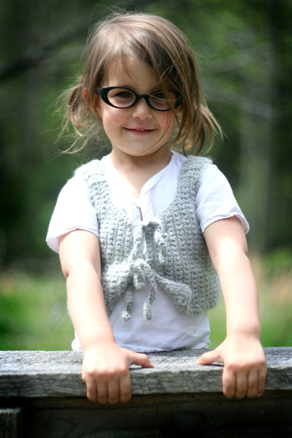 Organc Merino Wool Sweater Vest - Hand Knit - Eco Friendly - Made to Order