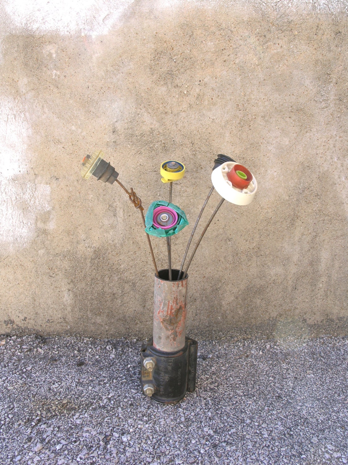 Industrial Vase, Flower Holder, Unisex Gift, unique, vessel