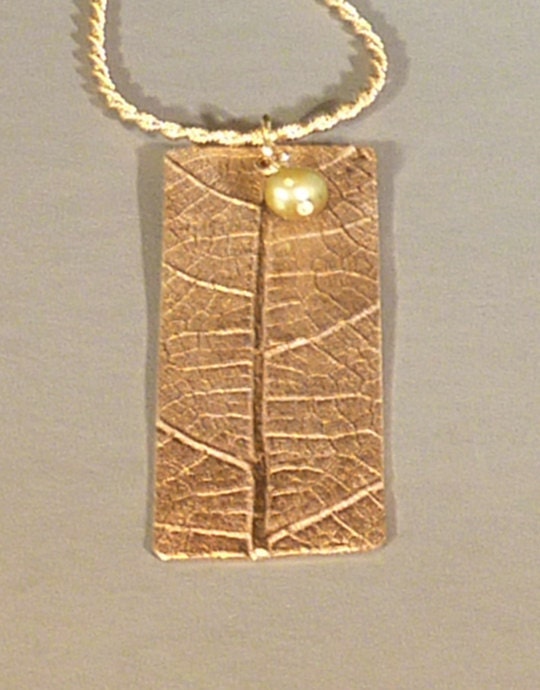 Bronze Leaf Pendant