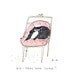 Chair Taker- Cat- Fine Art Print- Ink Drawing