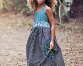 Halter Maxi Dress // Jade Maxi Girls' Dress - MaggieBogart Halter Maxi Dress // Jade Maxi Girls' Dress - MaggieBogart