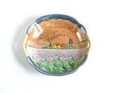 Vintage Lusterware Spring Fields Serving Bowl