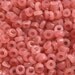 32/0 (7x5mm) Rose Opal Czech Glass Irregular Seamless Rondel Beads LARGE 3mm Hole 20 Grams (D320)