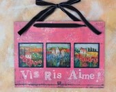 Live Laugh Love French Wall Plaque