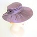 Vintage  Purple Hat 1950s  Wide Brim Hollywood Glamour Sexy