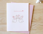 Cute Butts - Anniversary Card, Valentine Card, I Love You Card, Funny, Unique, French Bulldog, Cute, Kawaii, Dog, Animal Card