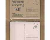 POSTCARD RECYCLING KIT Looseleaf zine & eco-friendly, upcycled mail art - separately shipped edition