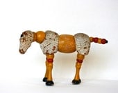 Out to Pasture - Antique Twistum Horse - Wood Articulated Horse - Toy