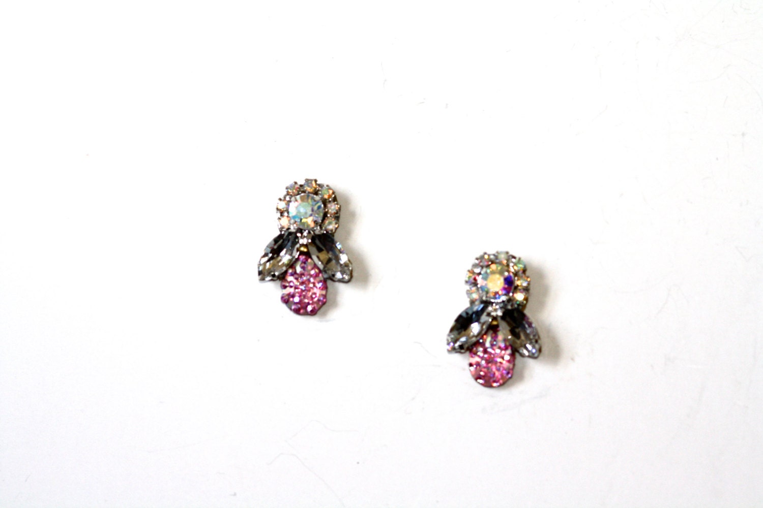 One of a Kind Earrings- Pastel Honey Bee 1