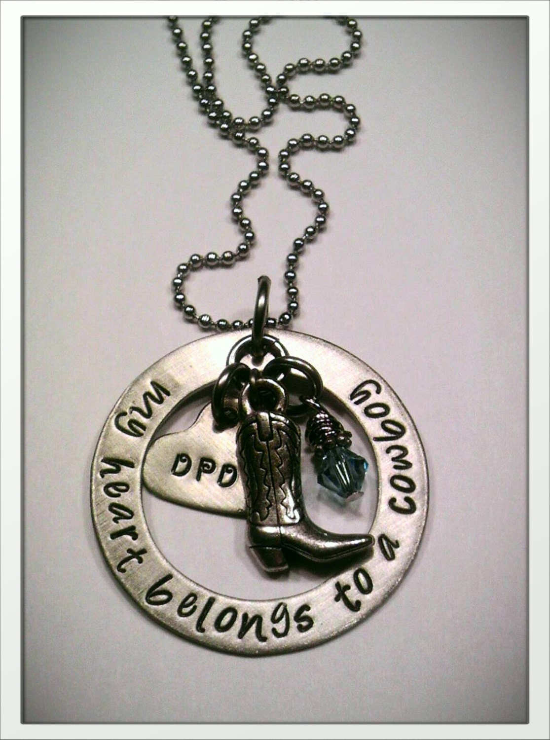 JBK My Heart Belongs to a Cowboy necklace