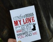 My Love Greeting Card and Tattoo