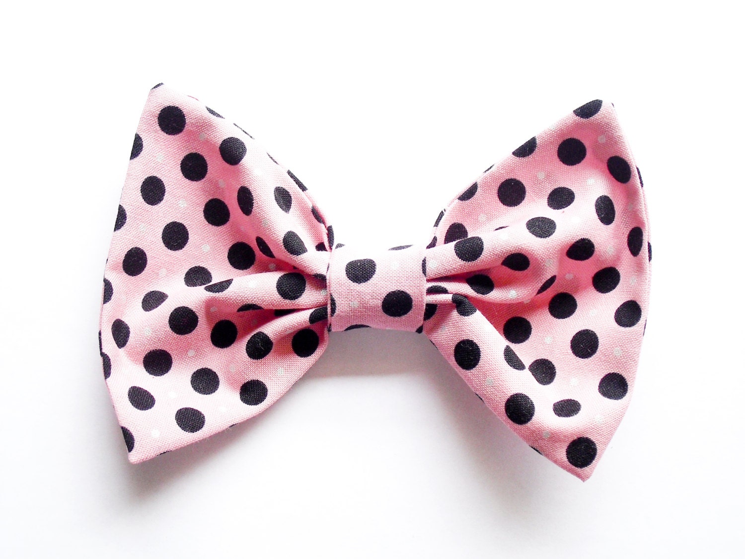 Rockabilly Polka Dot Bow Hair Clip, Spotty Pin Up Hair Bow, Polka Dot Bow