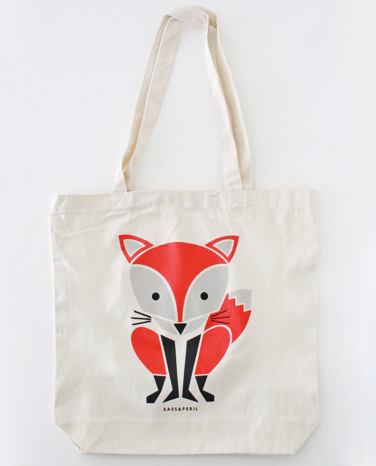 Red Fox Tote Bag, Woodland, Reusable Bag, Eco Friendly