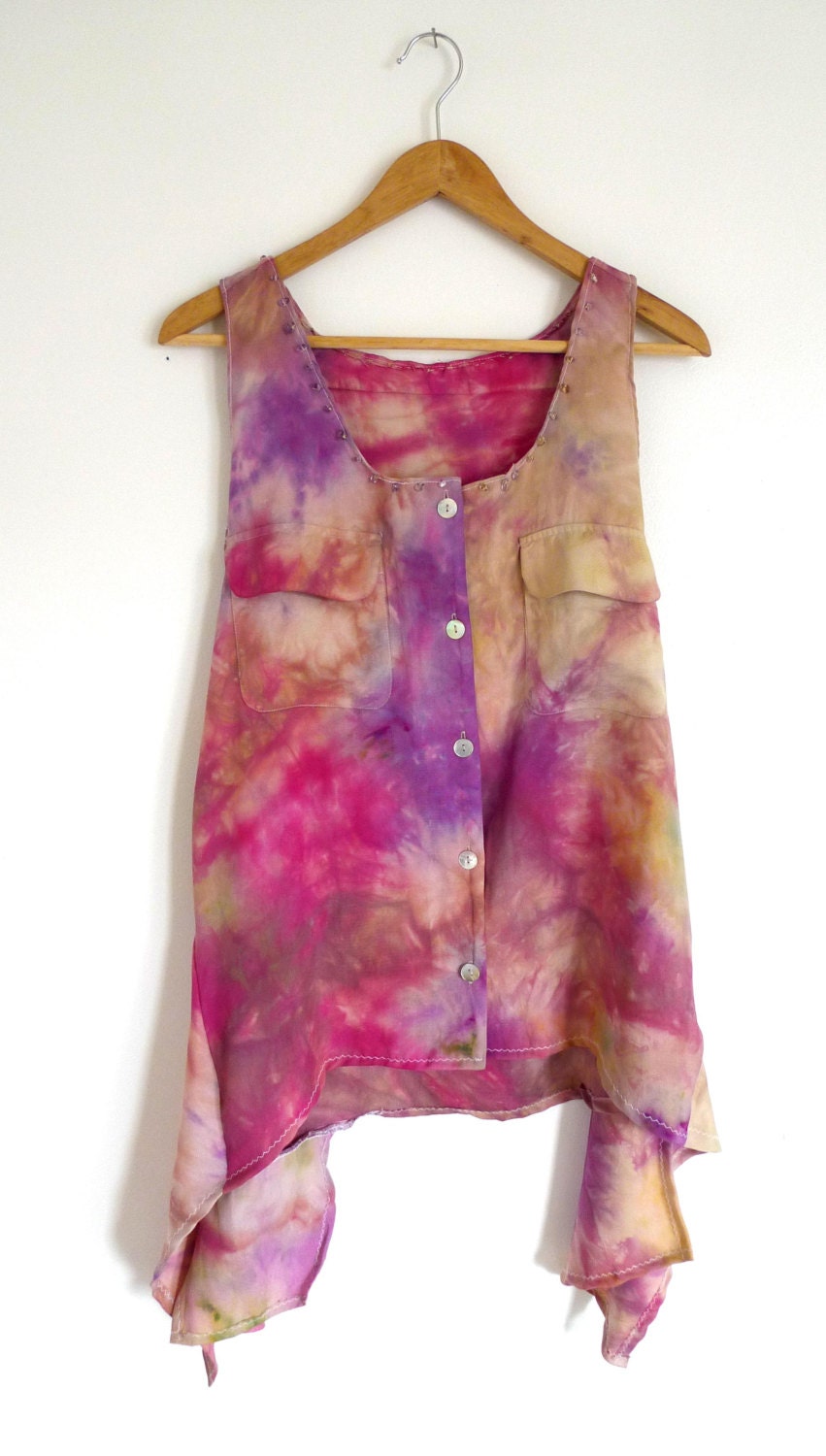 Gypsy Silk Tunic "Silent Dialogues On Silk"