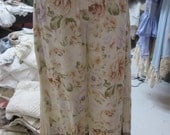 Vintage Kitty... Lily Hannah..  pretty floral BLOOMERS.. upcyled cotton..  ROSES, layers of lace.. rust and sage tones.. Med - XL
