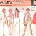 Vintage 1960's Mod Cape, Culottes, Vest and Pants Sewing Pattern McCall's 9550 Bust 34"