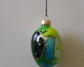 Hand Painted Glass Egg