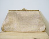 1950s Gold Metallic Clutch