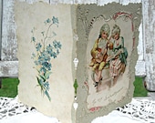 Antique Victorian card, for sweetheart, Anniversary or Valentine's day, gorgeous