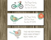 Custom Return Address Labels - Add on an add'l 140 labels - Gift Giving, Wedding Gift, Hostess Gift