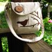SMALL PLEASURES PURSE /bird handbag /off white Water Repellent canvas /tote/eco friendly/school bag /optional colors available-