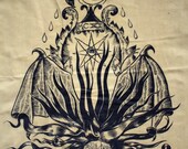 Water Spirit Backpatch on 100% Cotton w/  Custom Beeswax Breathable Waterproofing.