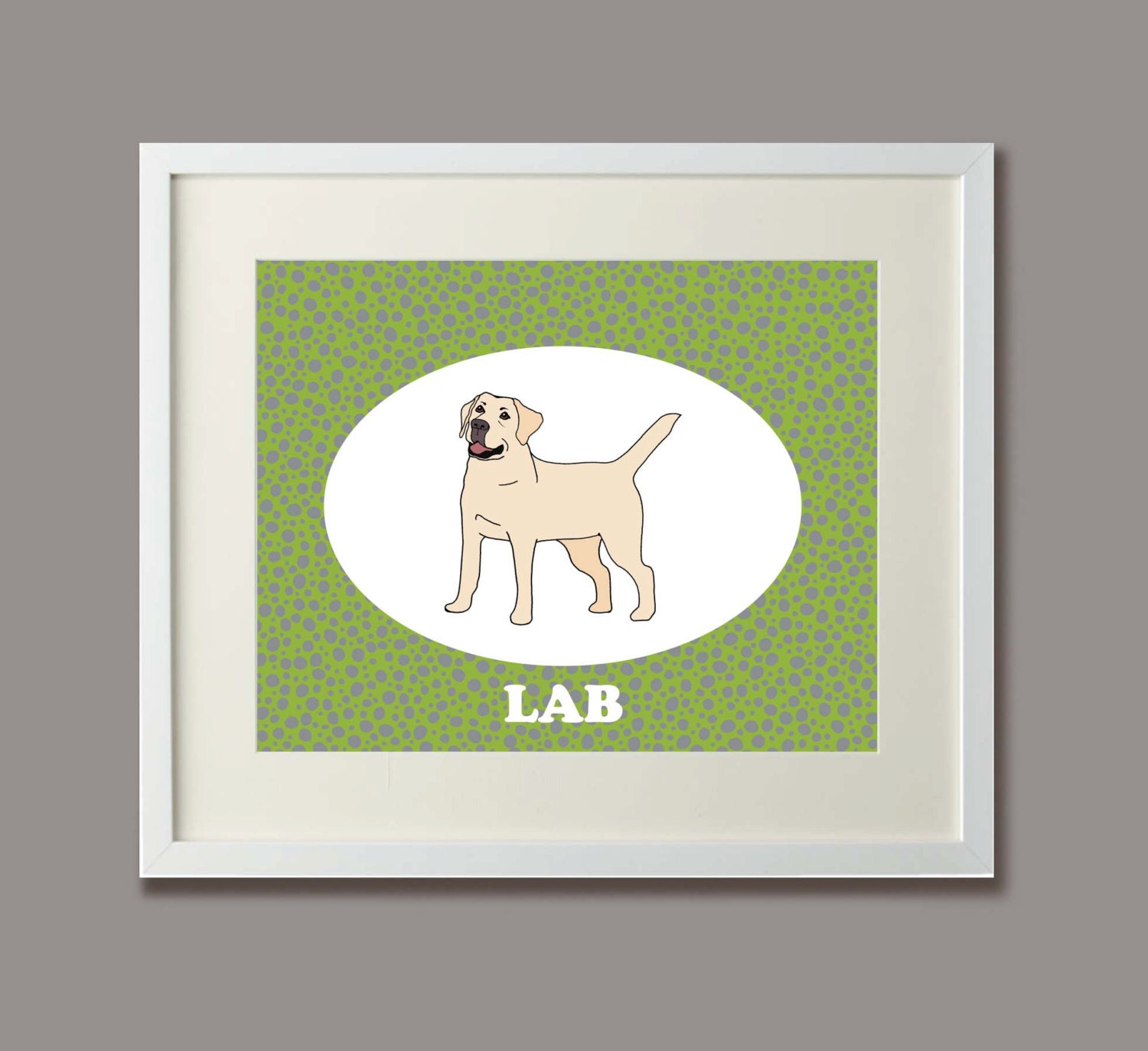 Yellow Labrador Retriever Dog Portrait ( 8x10 Fine Art Print )