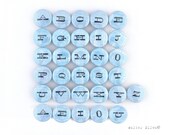 Alphabet Magnets Learning Toy - Mid Century and Modern Type Face - Eco friendly Product - Desk Accessories