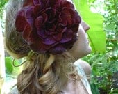 Headpiece, Felt Rose Fascinator