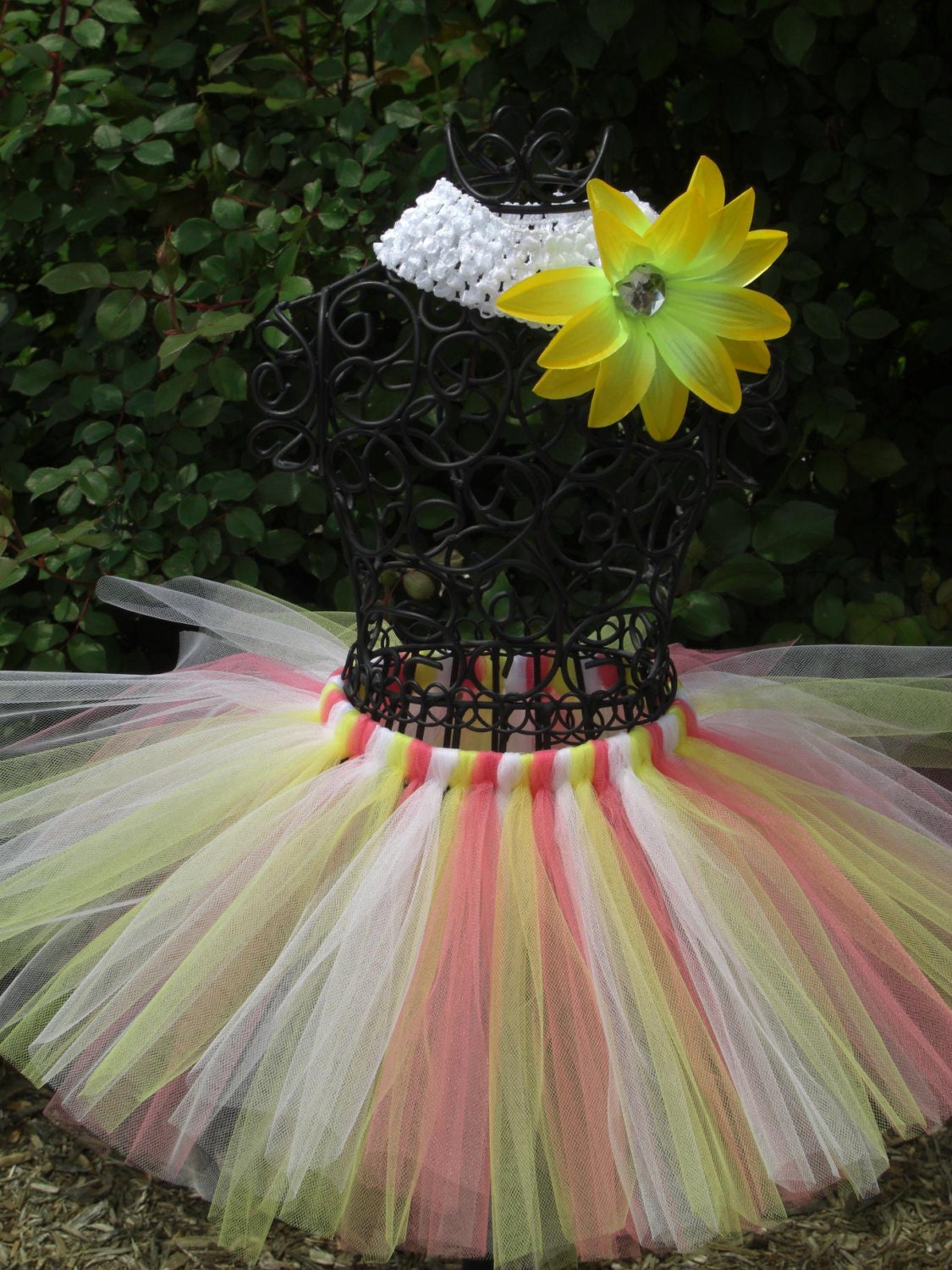 Sunshine tutu- Girls birthday tutu- You Are My Sunshine Party- Coral tutu- Yellow tutu- Sunshine birthday outfit- baby birthday tutu