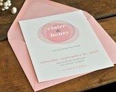 Mod Circles Wedding Invitation