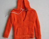 Vintage Barbie, Ken's Orange Sweat Shirt, Hoodie from 1963.   Mattel.   Mint.