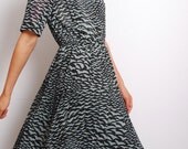 Vintage Seagull Pleated Dress - Yumo