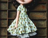 Reserved for Joanne - Vintage Minty Silk Taffeta Blythe Dress and Petticoat