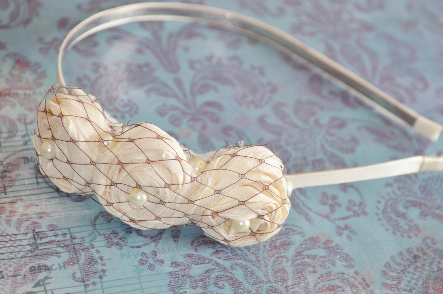 Rolled Rose Flower Tutorial "Jessica" PLUS Wrapped Headband Tutorial