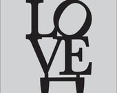 Philadelphia LOVE Wedding Cake Topper