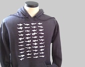 Sharks Hoodie Sweatshirt Gray