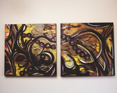 Original Abstract  Canvas Painting-16x20 - CUSTOM WORK Available